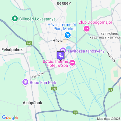 Ensana Thermal Aqua a térképen