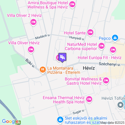 Holiday Club Apartman Hotel Hévíz a térképen