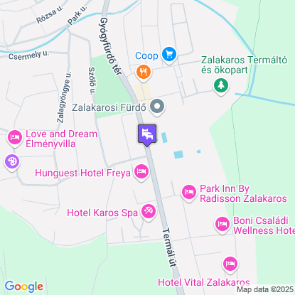 Hunguest Hotel Freya a térképen