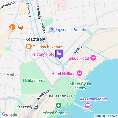 Kristály Hotel a térképen